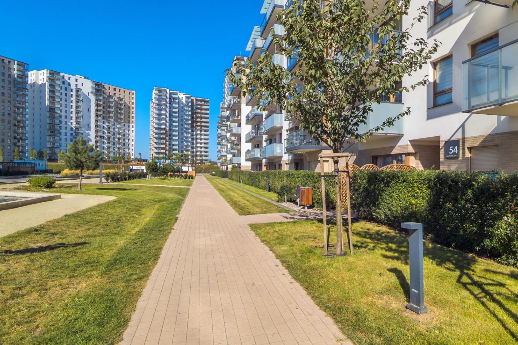 Starowiejska Apartment With Balcony Next To Arena Gdansk Stadium By Noclegi Renters Gdańsk Exterior foto